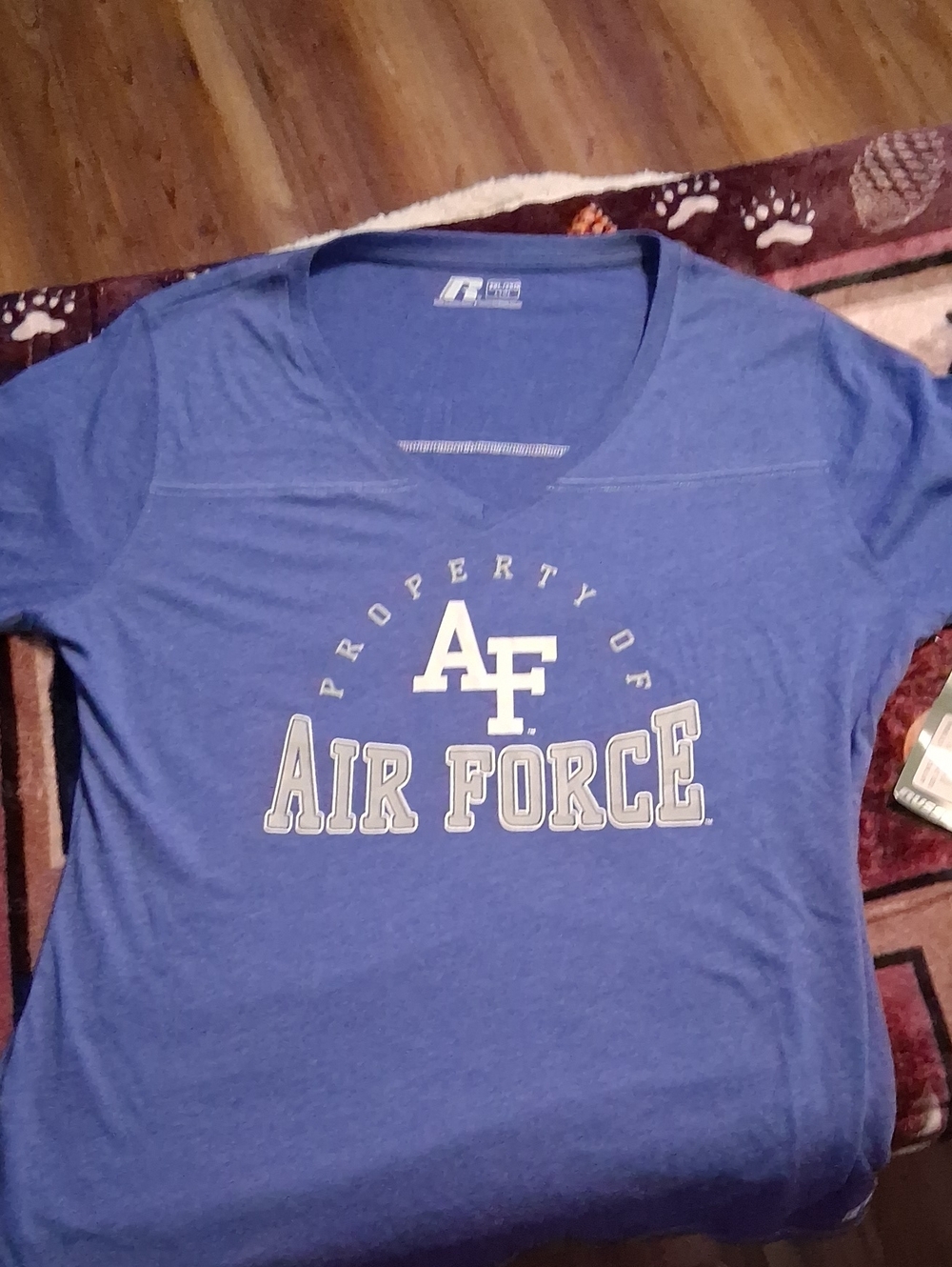 Russell Athletic Royal Blue Graphic Tee with White Logo